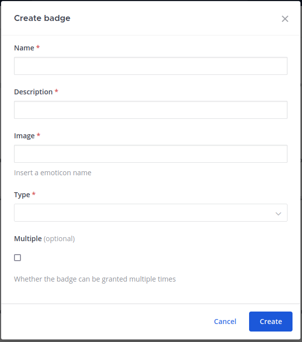 Create Badge