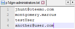 Format to Add User