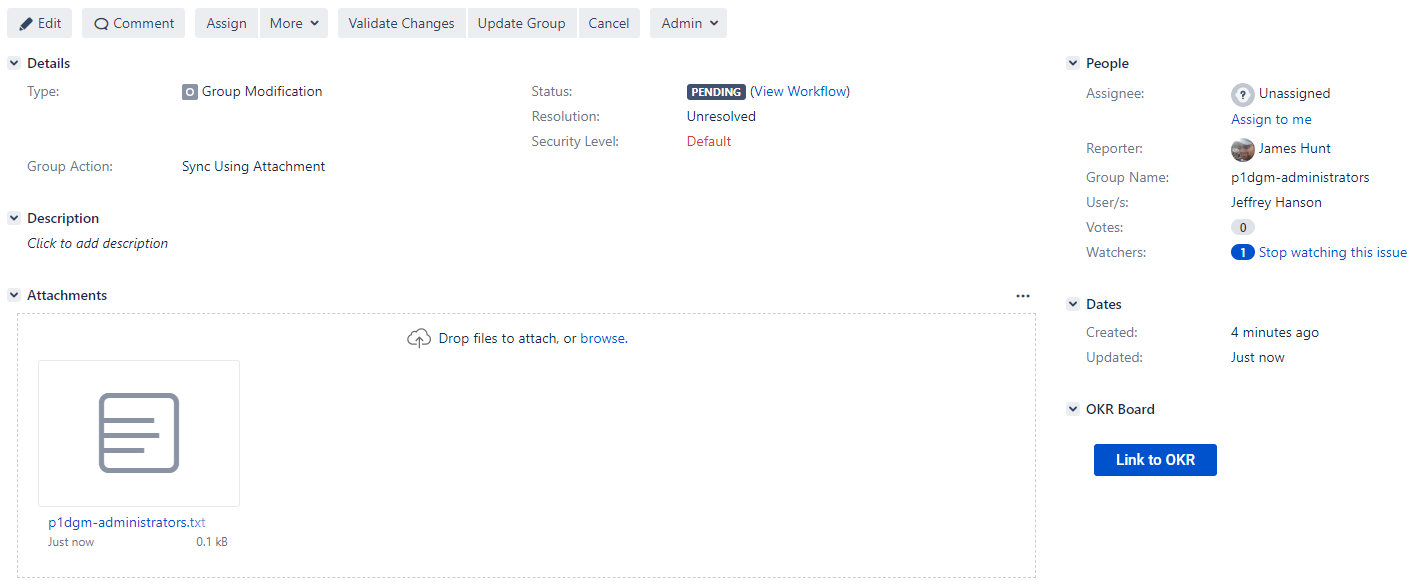 Request Example with Attachment