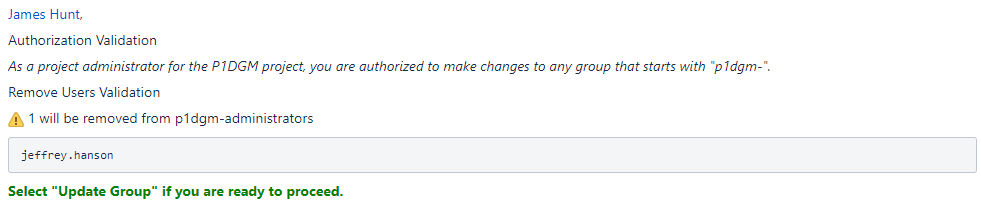 Remove Users Results