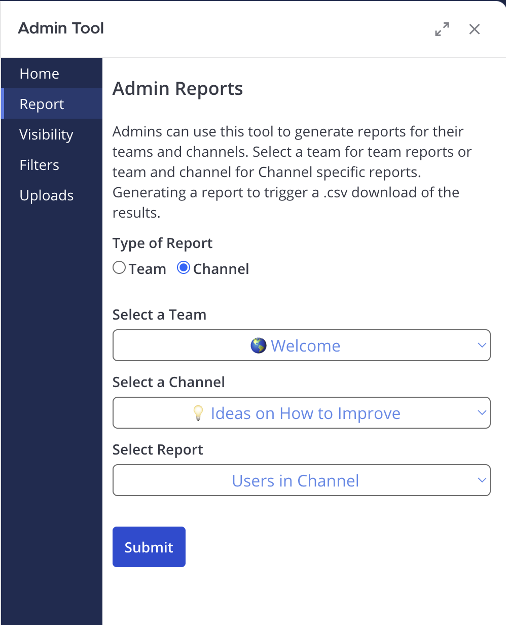 Report Tool Report Tool